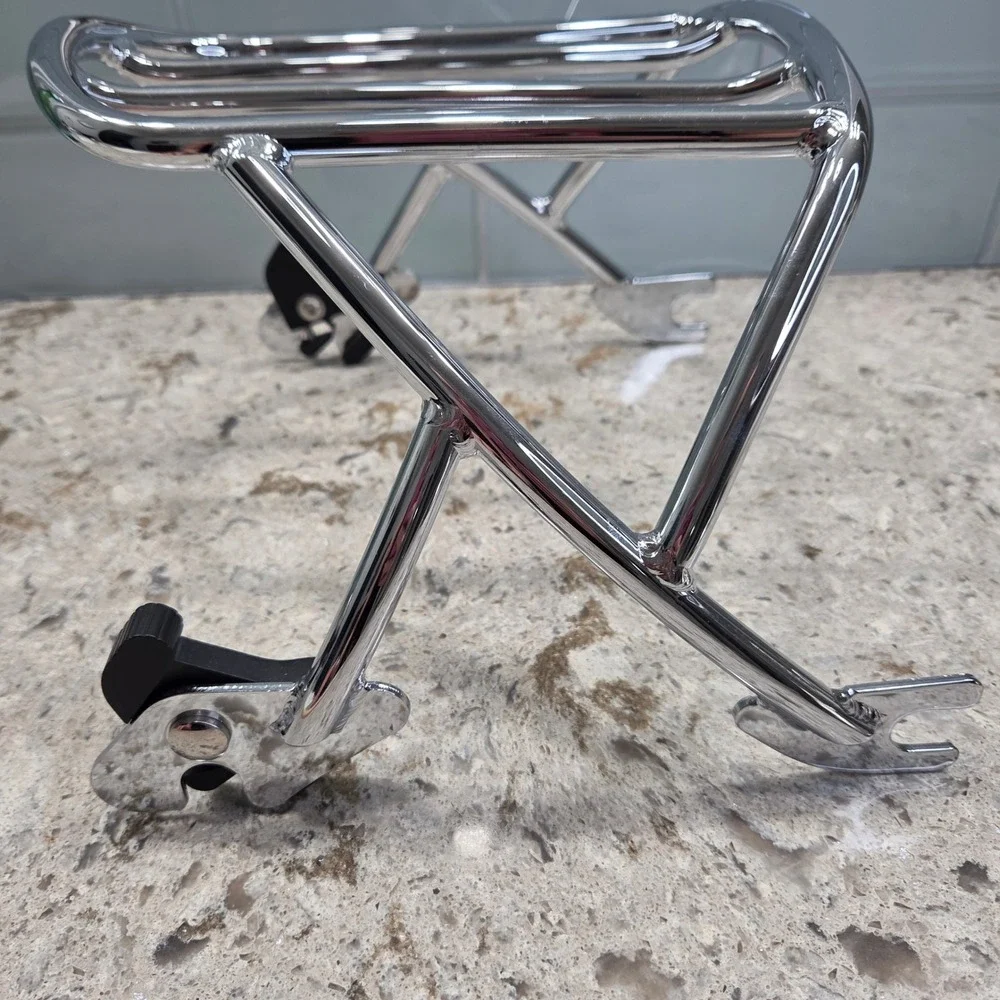 NEW Harley Davidson Sportster Chrome‎ Detachable Solo Luggage Rack Motorcycle